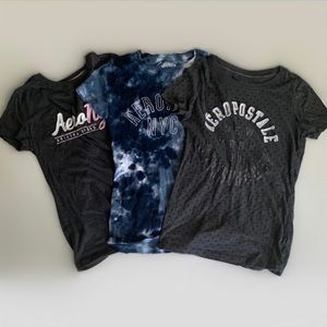 Aeropostale 3 graphic tees